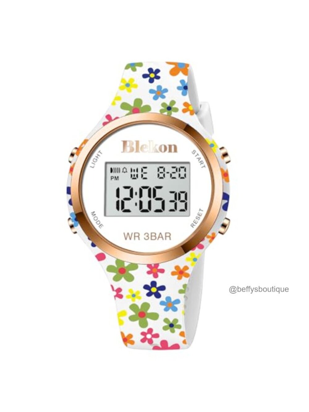 Digital Sport Watch Waterproof Alarm Chronograph Resin Band Casual